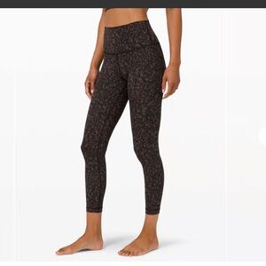 Lululemon Wunder Under High-Rise Tight Luxtreme Wild Thing Camo Brown size 8